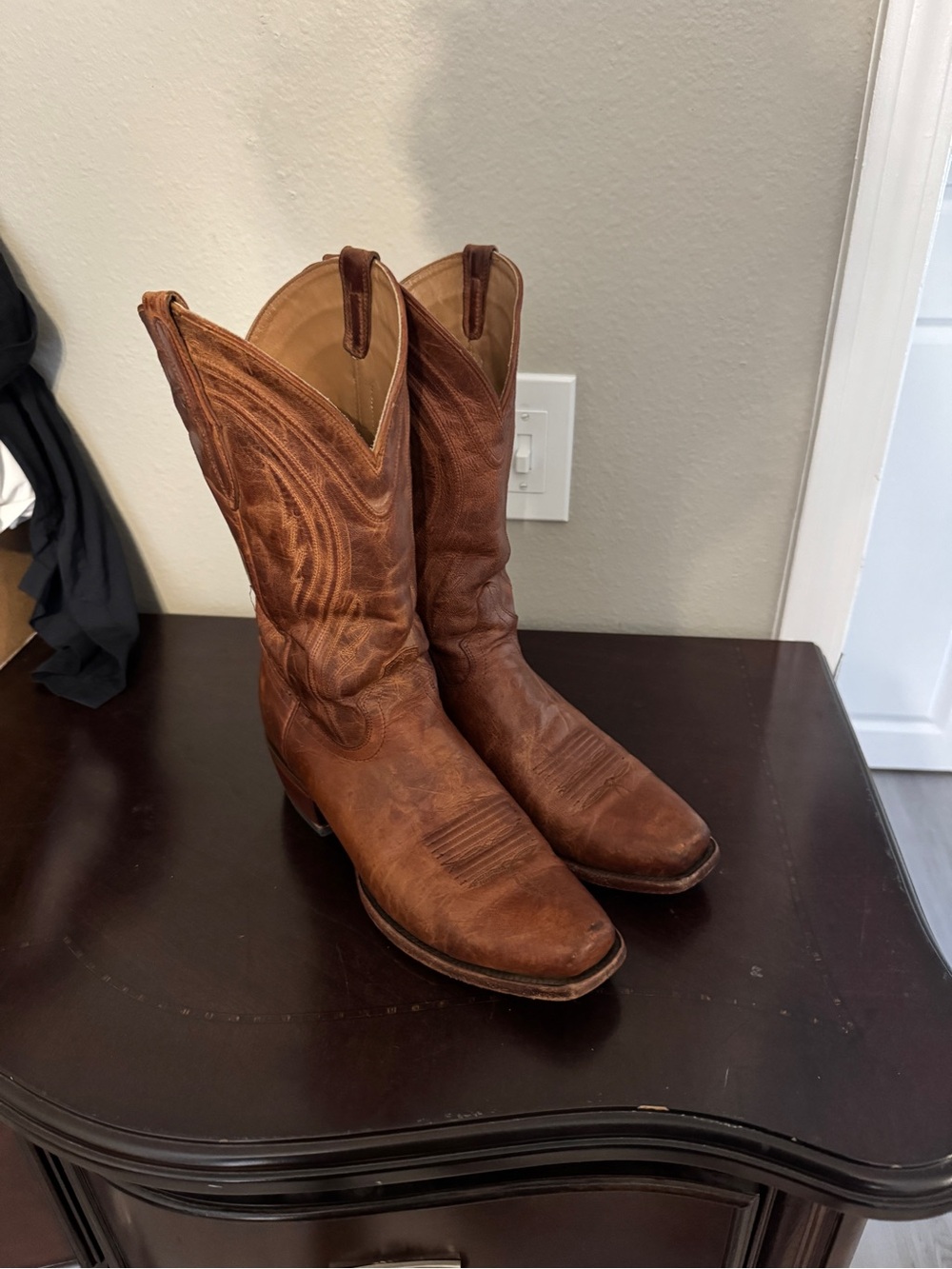 Men's Rujo Tate Goatskin Leather Western Cowboy Boots 11D